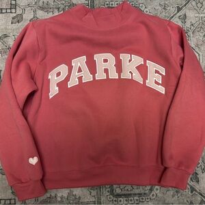 Parke pink aid mockneck